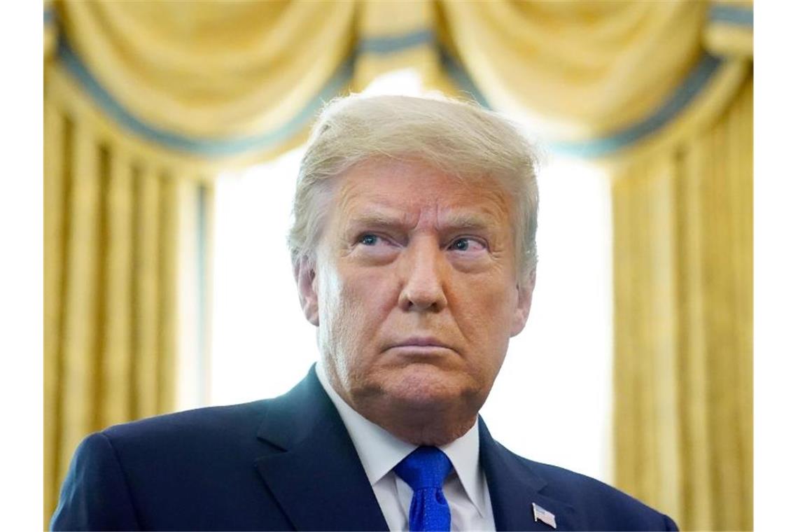 Trump kündigt eigenes soziales Netzwerk „Truth Social“ an Dass sein eigener Blog floppte, soll Ex-US-Präsident Donald Trump nach US-Medienberichten sehr erzürnt haben. Foto: Patrick Semansky/AP/dpa