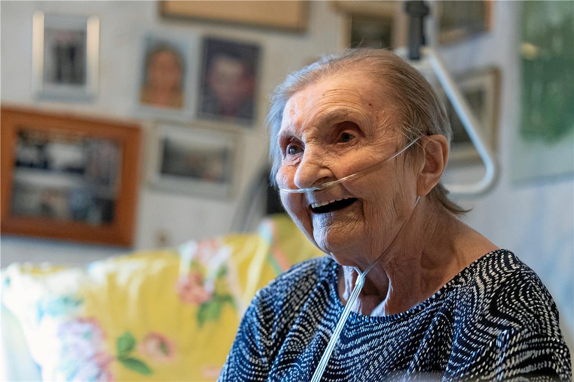 Dass sie einmal 100 Jahre alt wird, hätte Erna Wahl nie gedacht. Foto: Alexander Becher