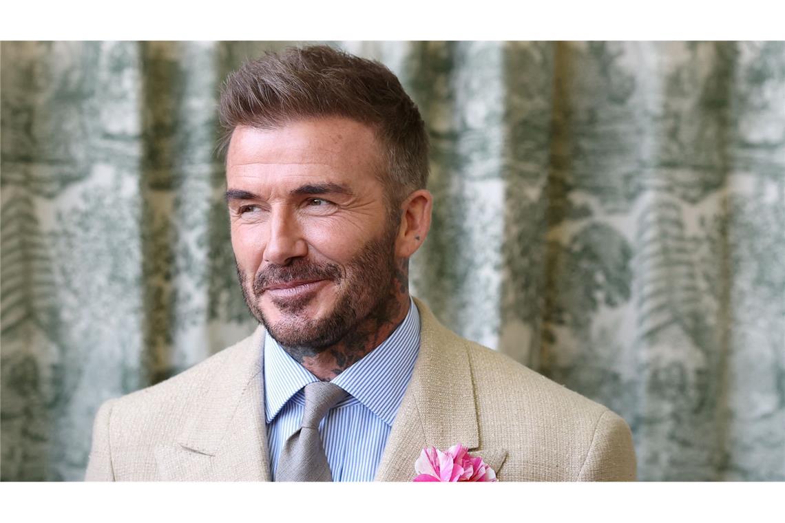 Chelsea Flower Show: Im Namen der Rose David Beckham traf den König.