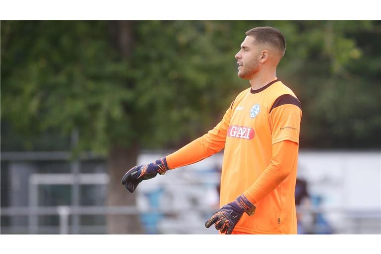 David Mitrovic steht künftig bei Oberligist FC Nöttingen im Tor.            


Foto:Pressefoto Baumann