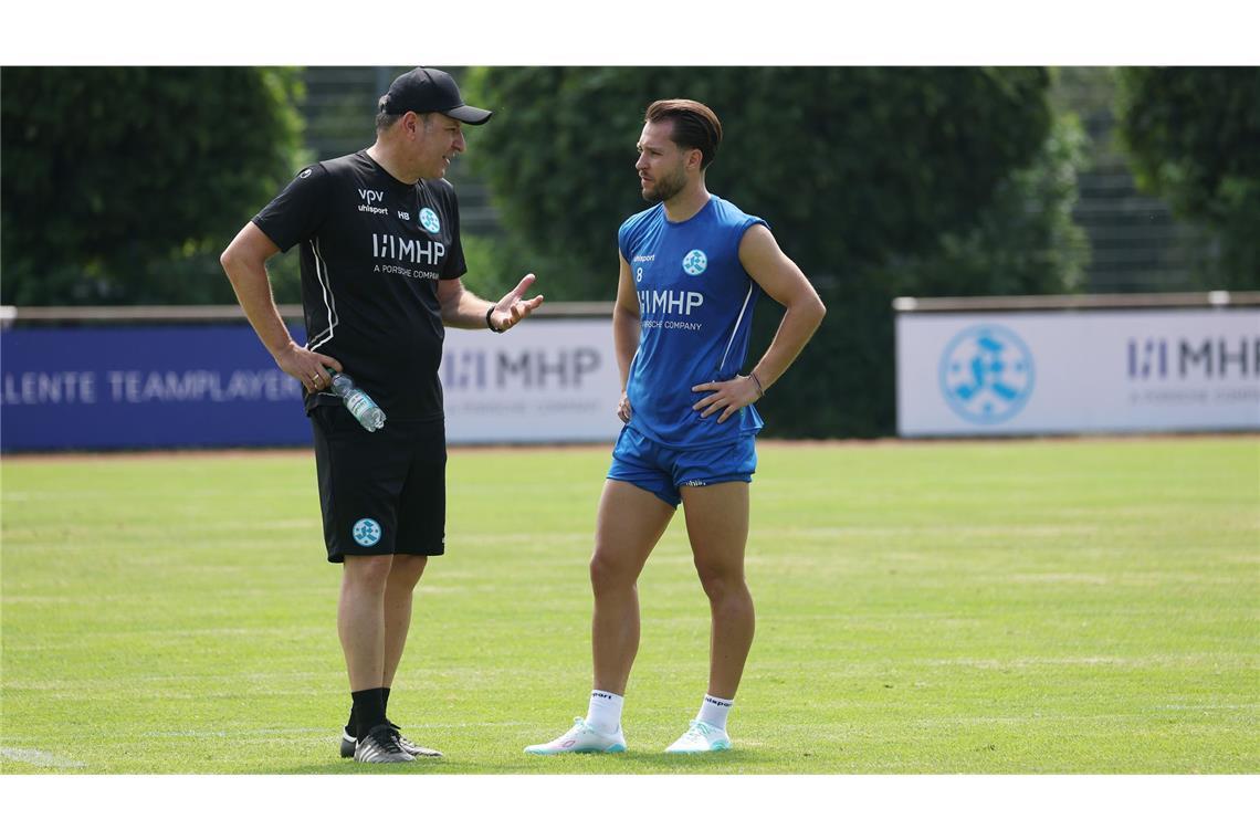 David Tomic (re.) ragte in der vergangenen Saison immer wieder aus der Kickers-Elf heraus.