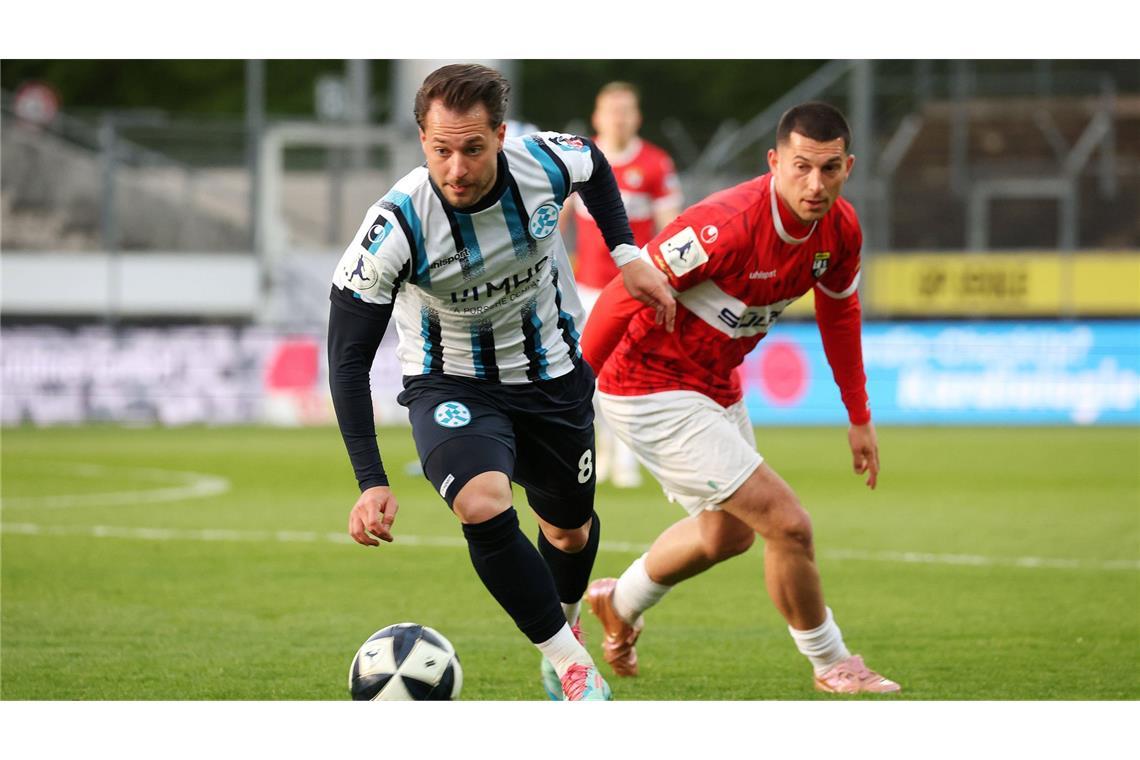 David Tomic und die Kickers waren am Samstag in Mainz gefordert.