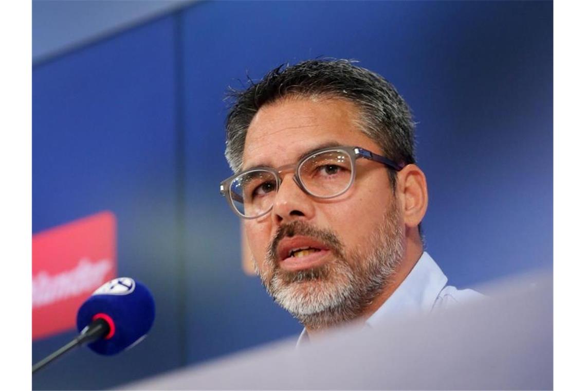 Malochen für den Erfolg: Wagner startet ohne forsche Töne David Wagner stellt sich als neuer Cheftrainer vom FC Schalke 04 vor. Foto: Roland Weihrauch