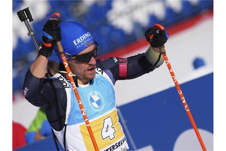 David Zobel verausgabte sich für die StaffeL „Ich bin wortwörtlich bis zum Kotzen gelaufen.“. Foto: Matthias Schrader/AP/dpa