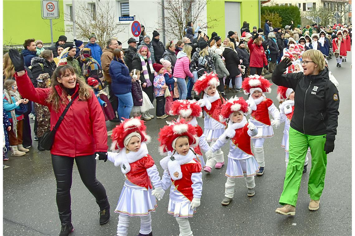 Dazu zählen auch die Jüngsten des Backnanger Karnevalsclubs.