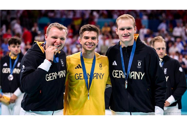 Debütierten unter Gislason: Justus Fischer, Renars Uscins und David Späth (v.l.n.r.)