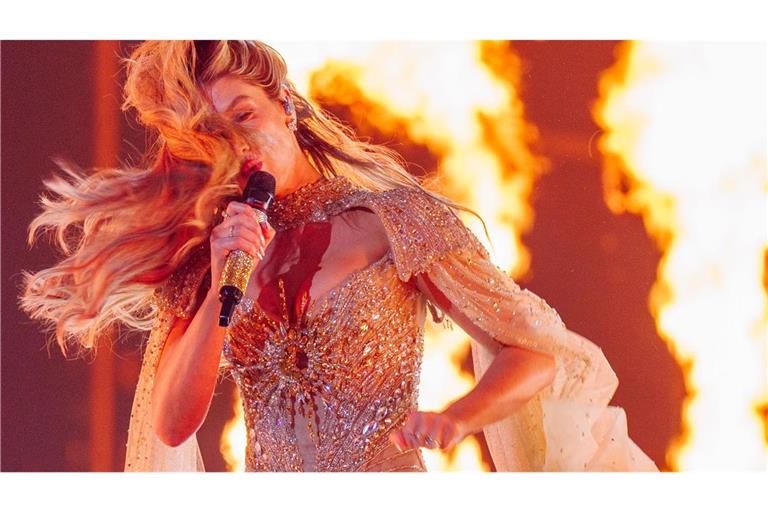 Delta Goodrem aus Australien mit dem Titel "Eclipse" gehört zu den Favoriten (Archivbild von der Probe).