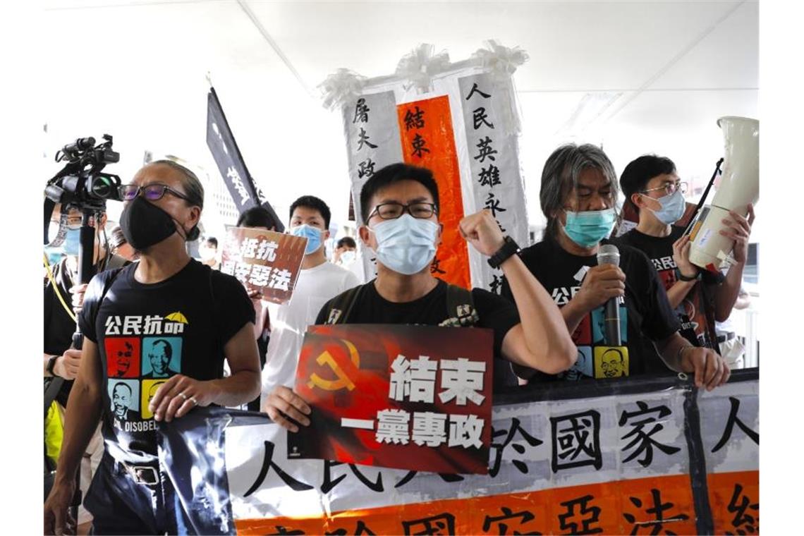 Proteste gegen Sicherheitsgesetz für Hongkong