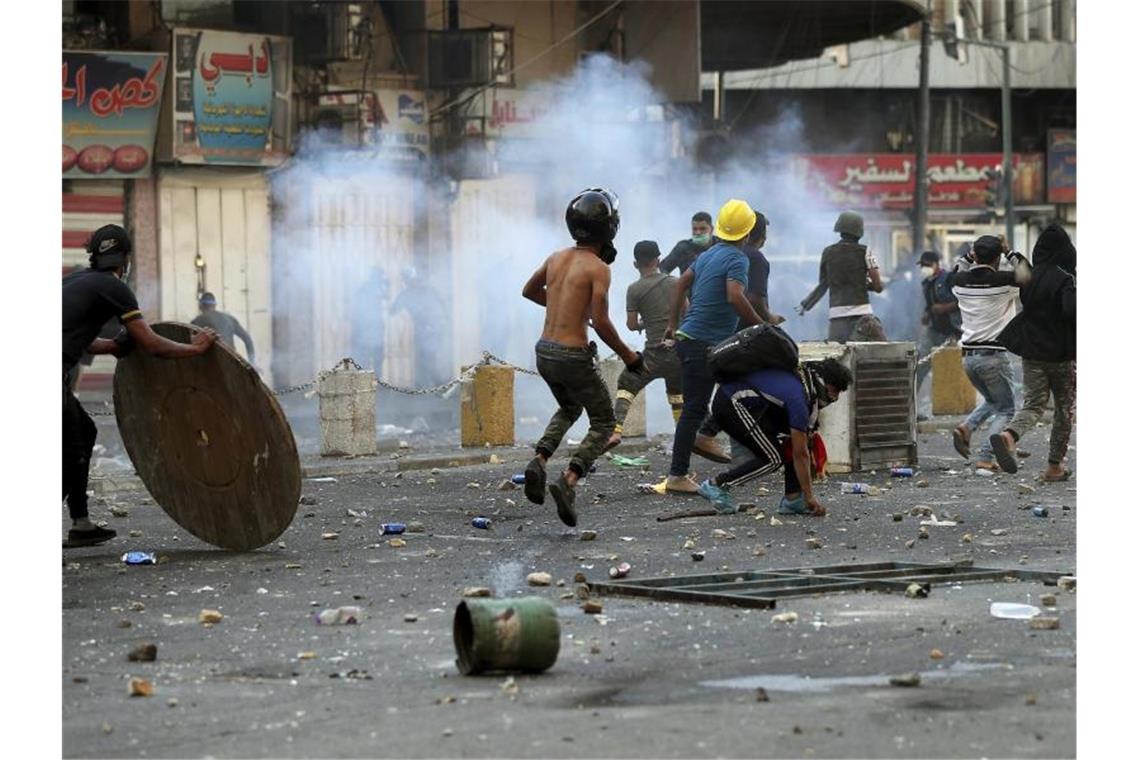 Erneut Tränengaseinsatz gegen Demonstranten im Irak