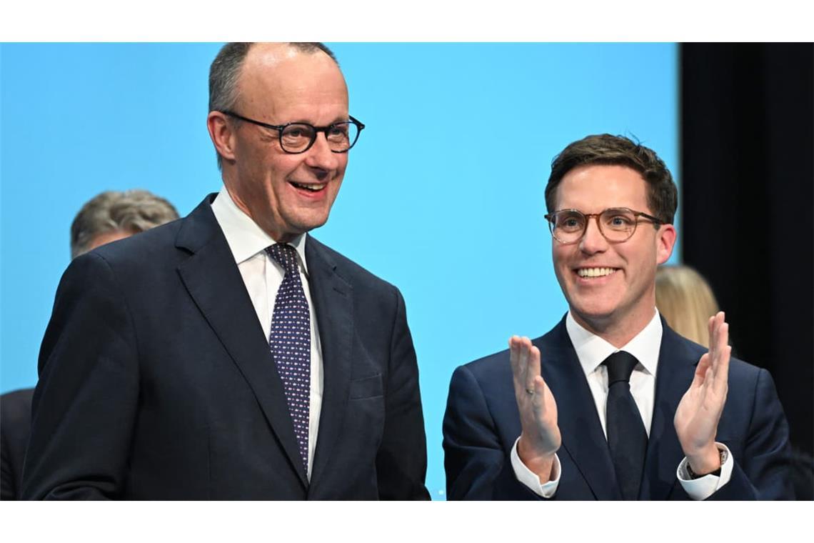 Den Aufstieg von Friedrich Merz zum Parteischef und Bundeskanzler haben viele Parteifreunde im Südwesten (hier: Manuel Hagel) beklatscht.