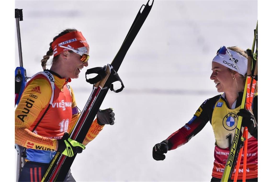 Herrmann Zweite in der Biathlon-Verfolgung - Eckhoff siegt