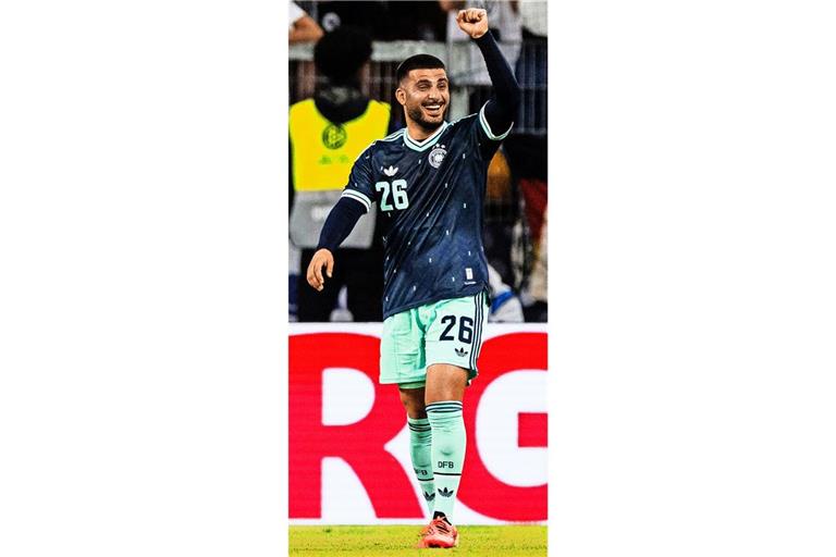 Deniz Undav bejubelt seinen Treffer zum 1:0 gegen Finnland.