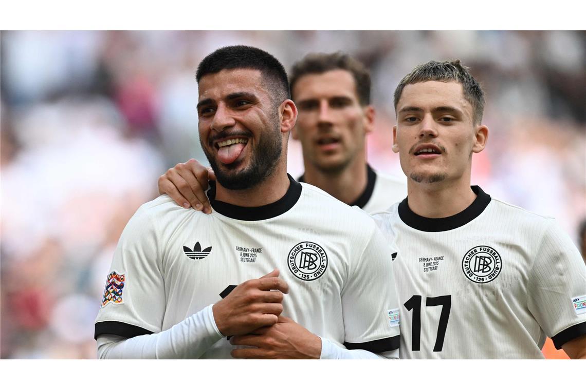 Mbappé und VAR-Frust: DFB-Team verpasst Platz drei Deniz Undav (l.) und Florian Wirtz (r.) feiern den vermeintlichen Ausgleich kurz nach Beginn der zweiten Halbzeit – dann wird der Treffer doch wieder zurückgezogen.
