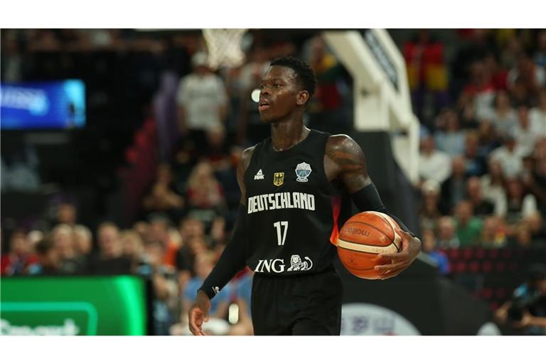 Dennis Schröder beim Spiel in Finnland.