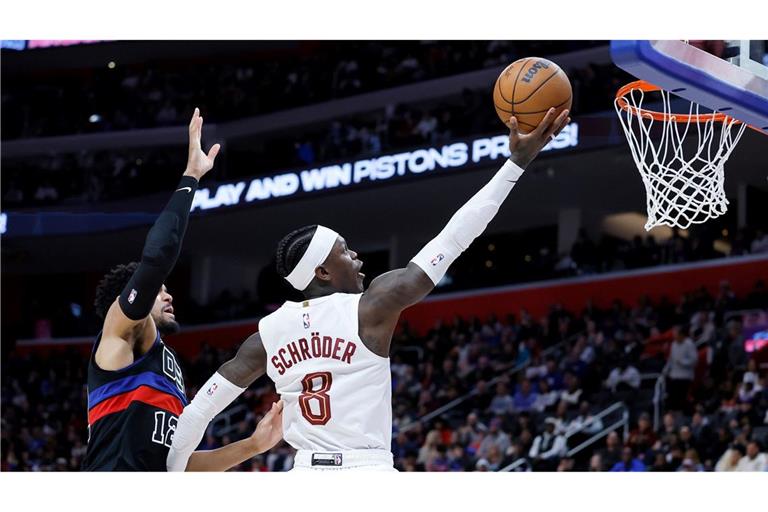 Dennis Schröder hatte gegen sein ehemaliges Team Detroit nicht seinen besten Tag.