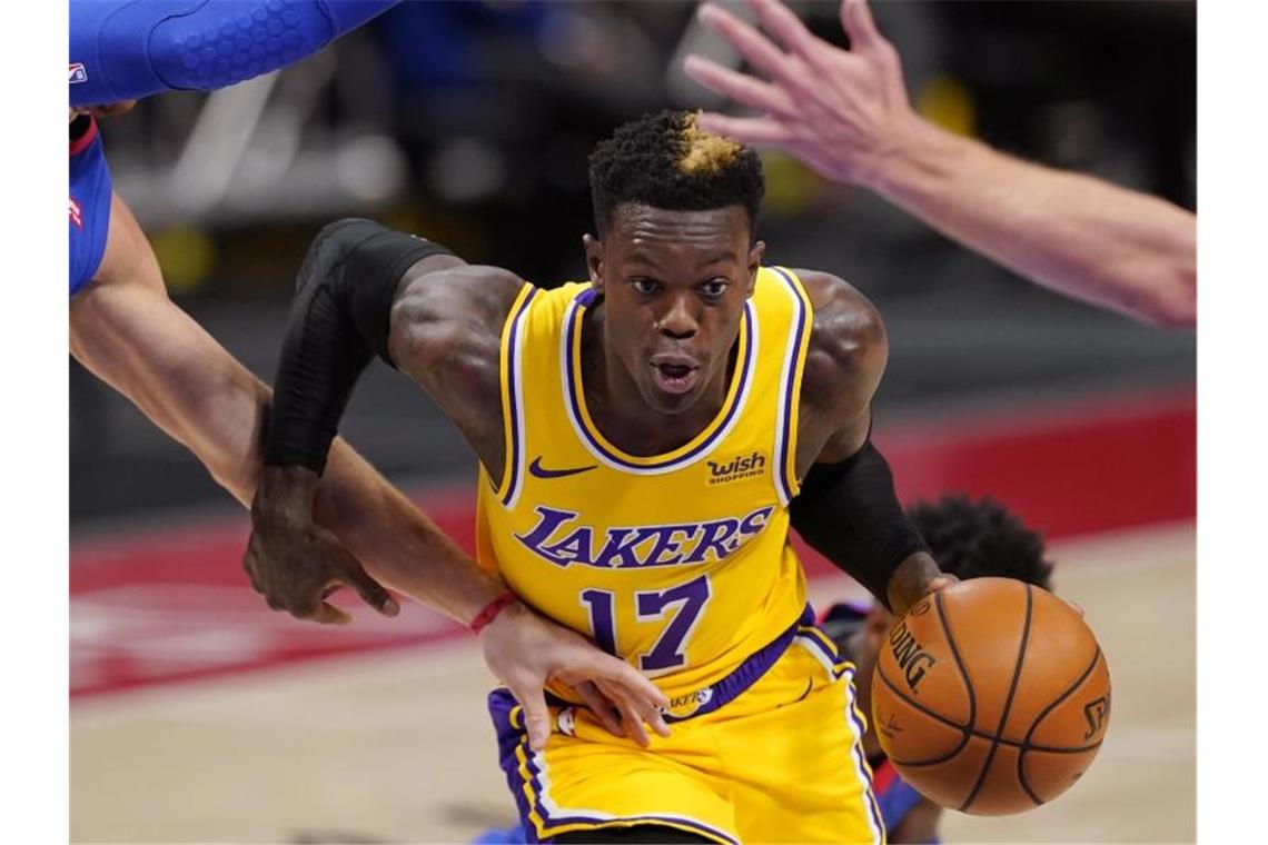 Dennis Schröder sieht sich in den Verhandlungen mit den Los Angeles Lakers in „einer super Situation“. Foto: Carlos Osorio/AP/dpa