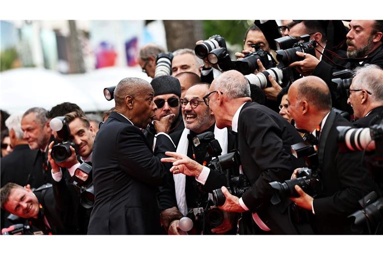 Denzel Washington kam für die Premiere seines neuen Films nach Cannes.
