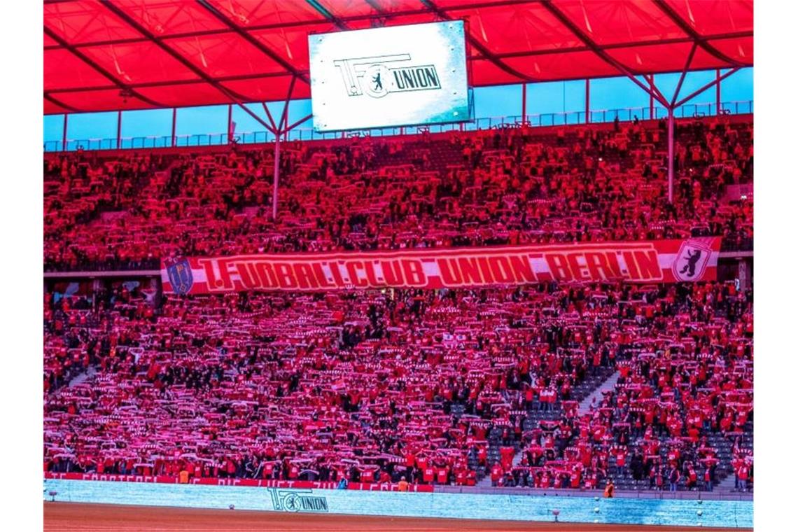 Der 1. FC Union Berlin braucht einen Sieg im Olympiastadion. Foto: Andreas Gora/dpa