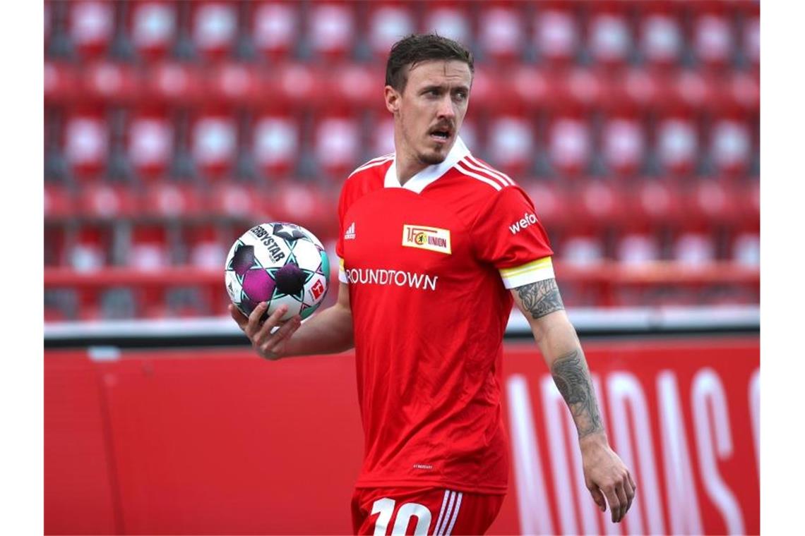 Die Köpfe der Saison in der Fußball-Bundesliga Der 1. FC Union Berlin spielte auch dank Max Kruse eine gute Saison. Foto: Andreas Gora/dpa-Pool/dpa