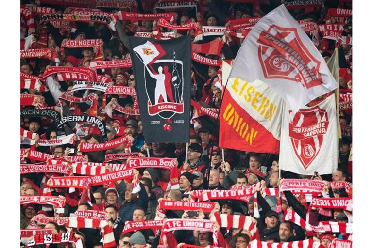 Der 1. FC Union Berlin wird Fans empfangen. Foto: Soeren Stache/dpa-Zentralbild/dpa