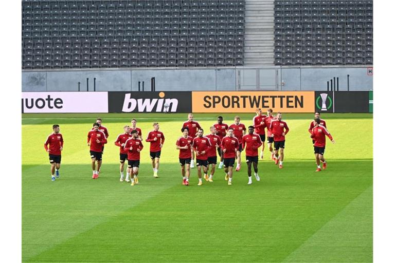 Der 1. FC Union Berlin will im Olympiastadion gegen Maccabi Haifa unbedingt punkten. Foto: Matthias Koch/dpa