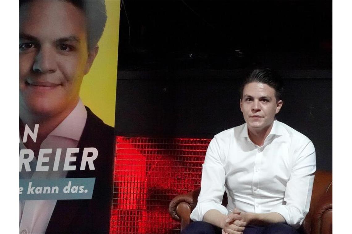 Der 30-jährige Kandidat Marian Schreier. Foto: Felix Schröder/dpa
