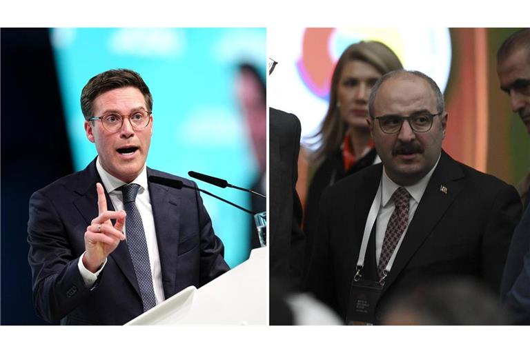 Der AKP-Politiker Mustafa Varank (rechts) ist am Wochenende in Esslingen aufgetreten. CDU-Kandidat Manuel Hagel hat eine klare Meinung zu Einflussnahme aus dem Ausland.