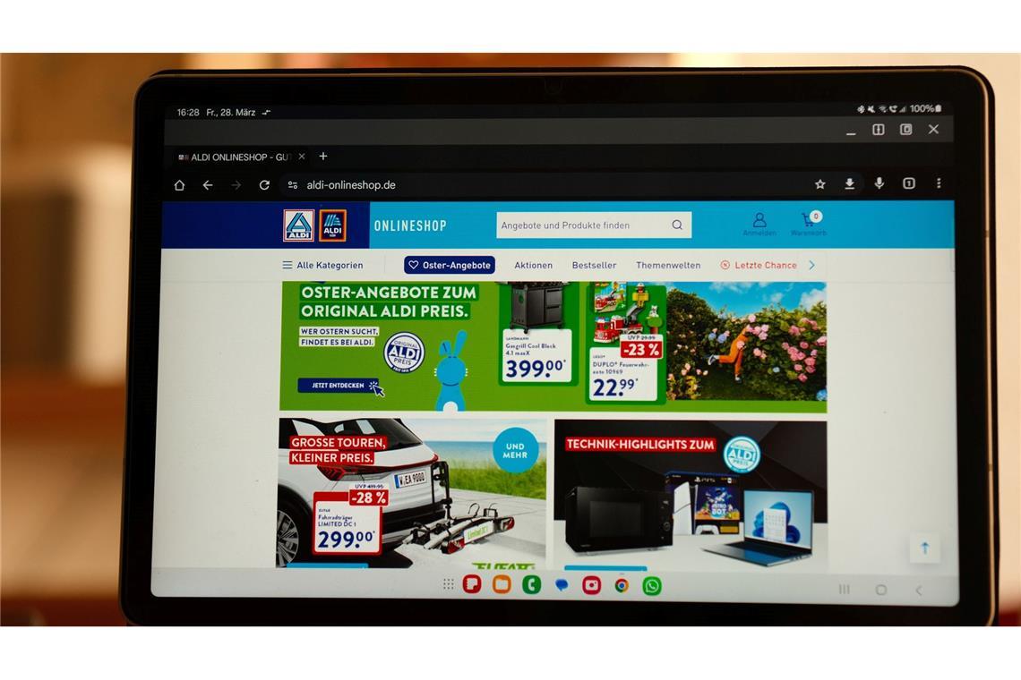 Aldi stellt Onlineshop ein Der Aldi-Onlineshop wurde 2021 gegründet.