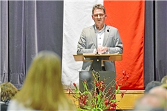 Der amtierende Bürgermeister Frank Hornek zeigt sich zuversichtlich. Fotos: Tobias Sellmaier