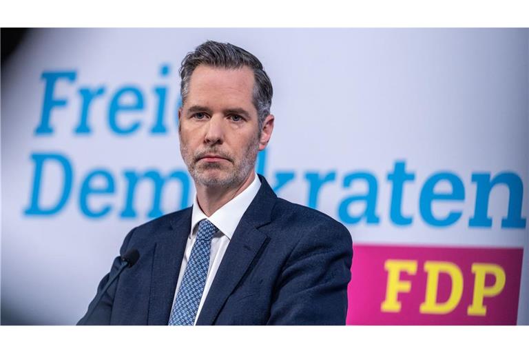 Der amtierende FDP-Parteichef Christian Dürr.