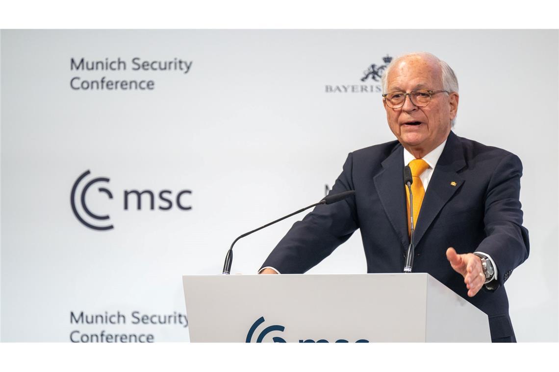 Der amtierende Vorsitzende der Münchner Sicherheitskonferenz, Wolfgang Ischinger, hat zusammen mit dem Stiftungsrat entschieden, dass AfD-Politiker an der Konferenz 2026 teilnehmen dürfen. (Archivfoto)