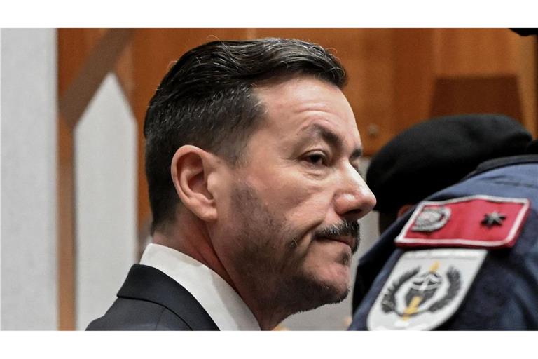 Der Angeklagte Rene Benko zu Beginn des Prozesses.