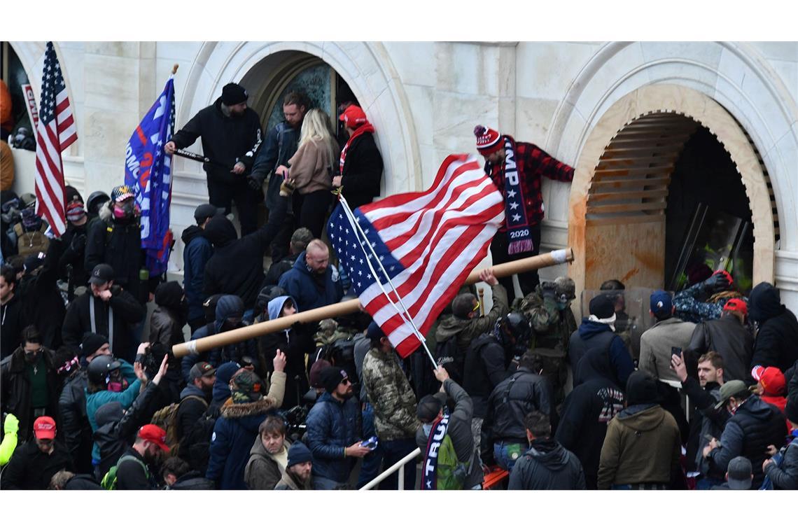 Trumps triumphierende Straftäter und Zweifel am Rechtssystem Der Angriff auf das US-Kapitol vor vier Jahren war eine Zäsur für die USA. (Archivbild)