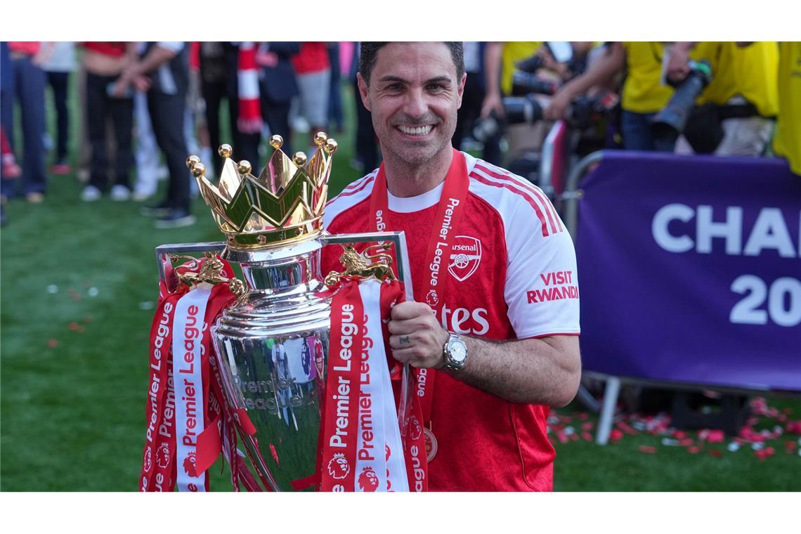 Der Architekt des Arsenal-Erfolgs: Trainer Mikel Arteta. (Archivbild)