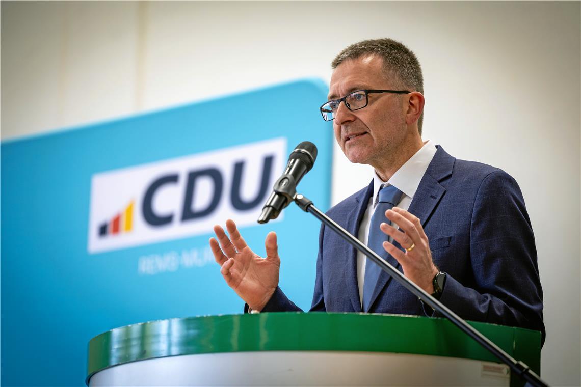 Jens Steinat gewinnt den parteiinternen CDU-Dreikampf um die Kandidatur Der Arzt, dem die Mitglieder vertrauen: Jens Steinat wird von der CDU im Wahlkreis Backnang bei der Landtagswahl 2026 ins Rennen ums Direktmandat geschickt. Foto: Alexander Becher