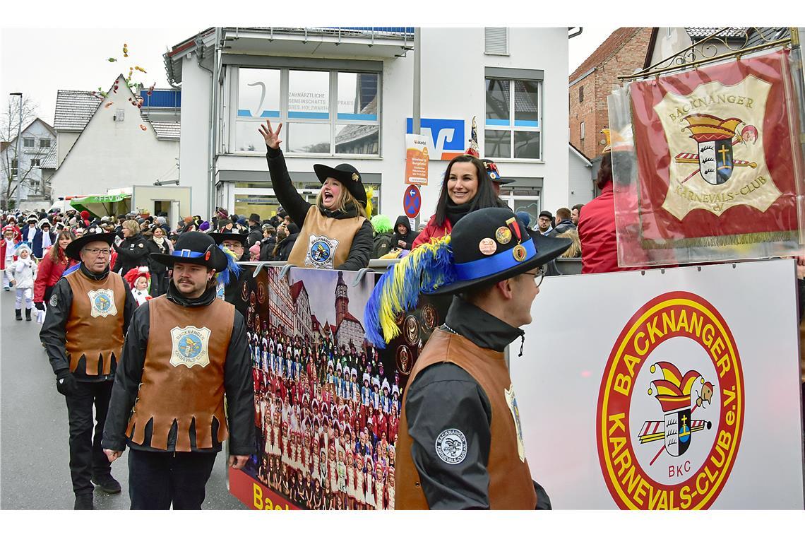 Der Backnanger Karnevalsclub ist Patenverein des Faschingsvereins Burgstetten un...