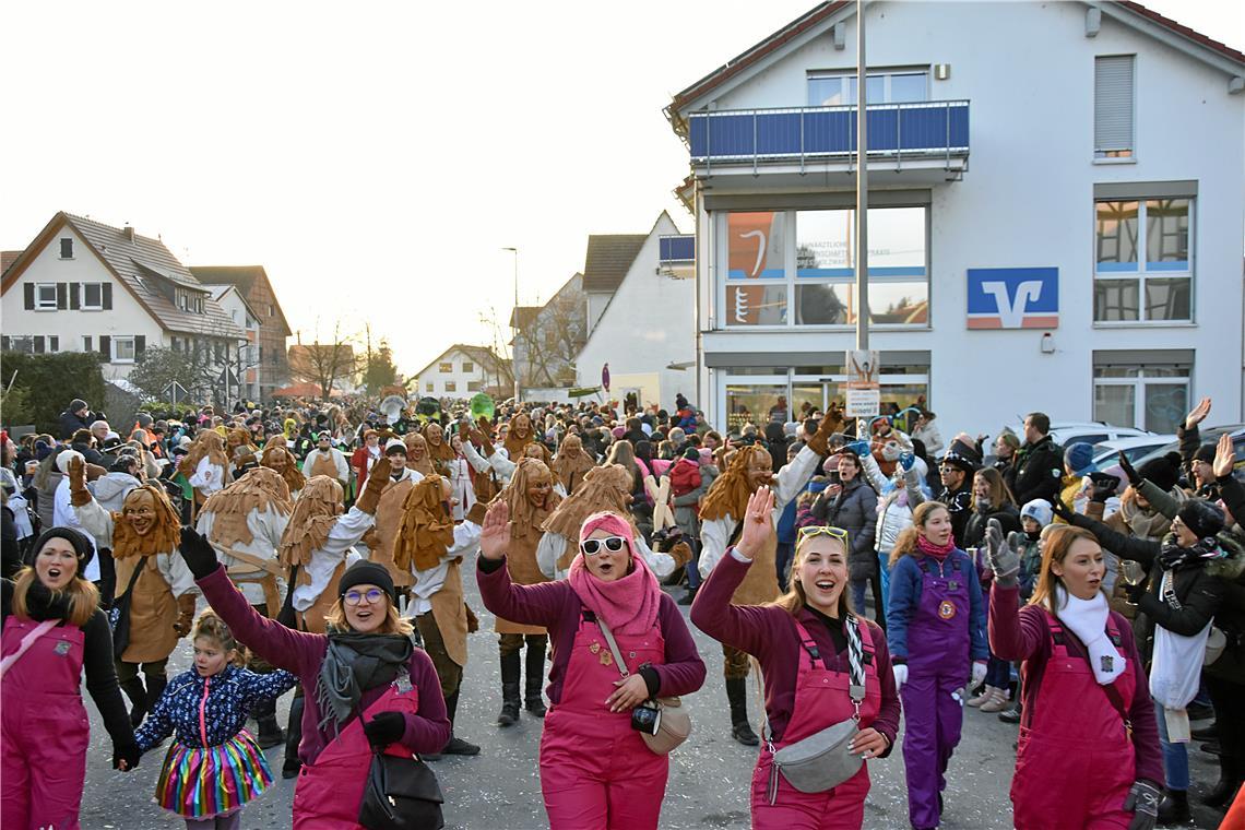 Der Backnanger Karnevalsclub war mit vielen Narren mit dabei. 66-Jahre Faschings...