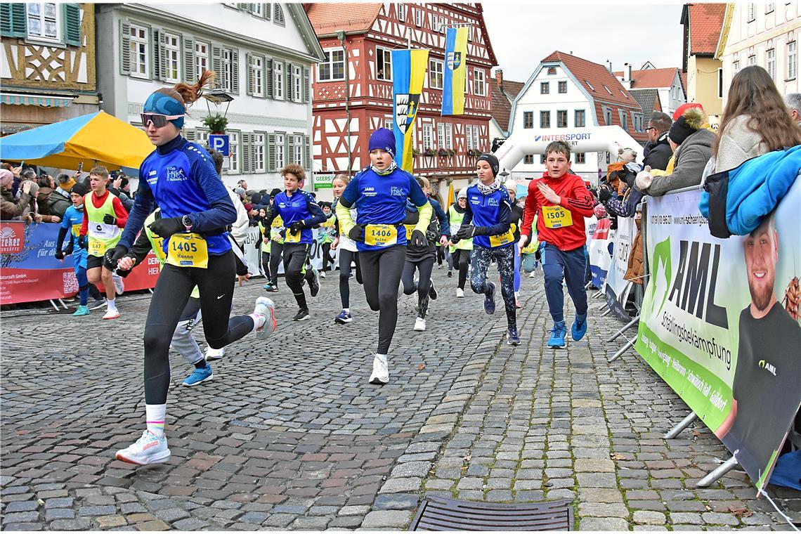 Der Backnanger Triathlon Club  beim Windmüller Mini Marathon über 2,5 Kilometer ...