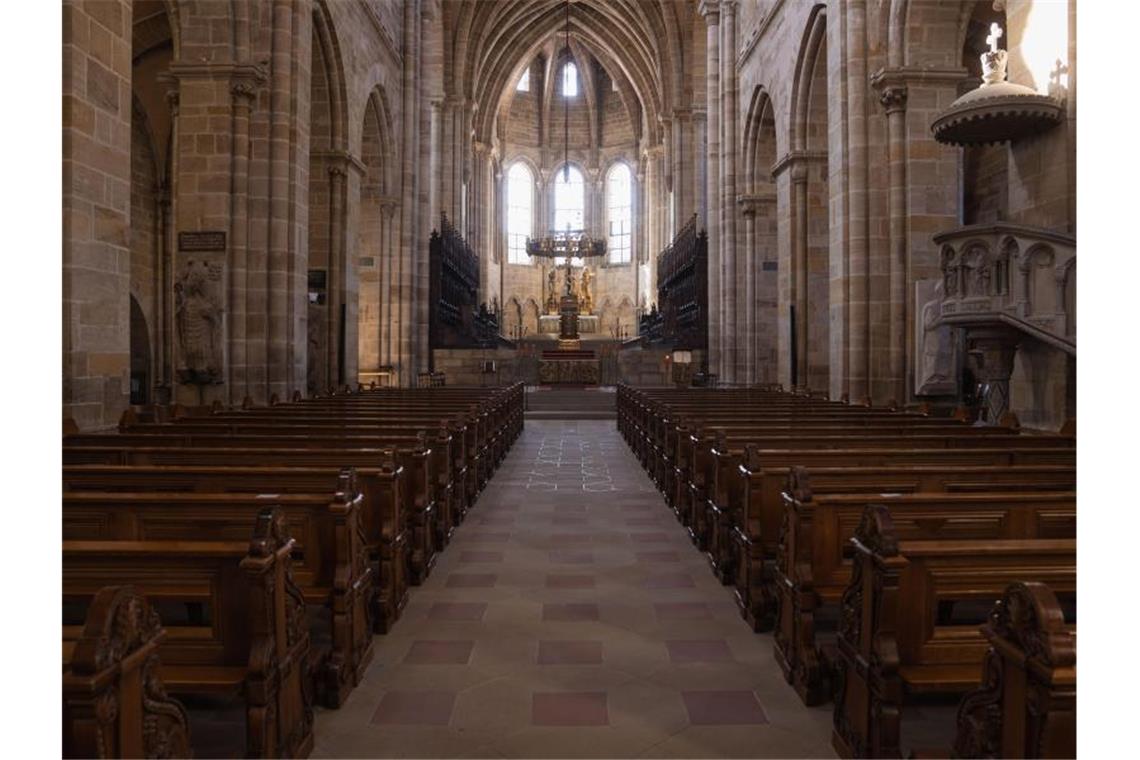 Der Bamberger Dom ist menschenleer. (Archivbild). Foto: Nicolas Armer/dpa