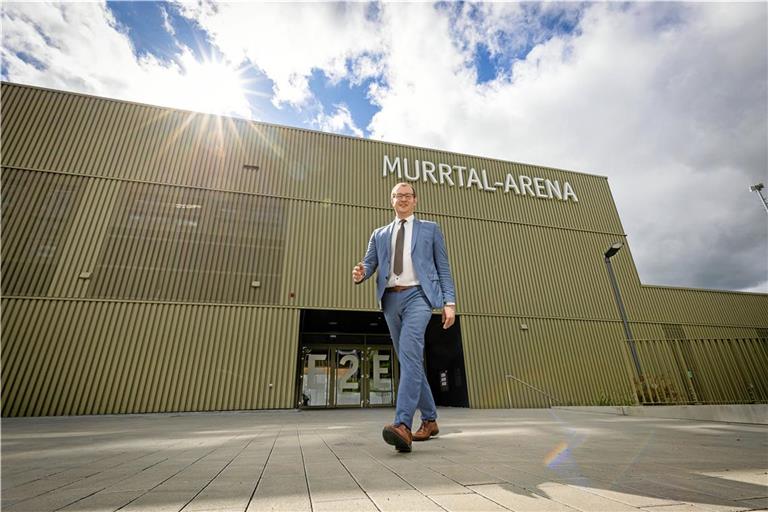 Der Bau der neuen Murrtal-Arena war das größte Projekt, das in Maximilian Friedrichs Amtszeit verwirklicht wurde. Beschlossen wurde es allerdings schon davor.Foto: Alexander Becher