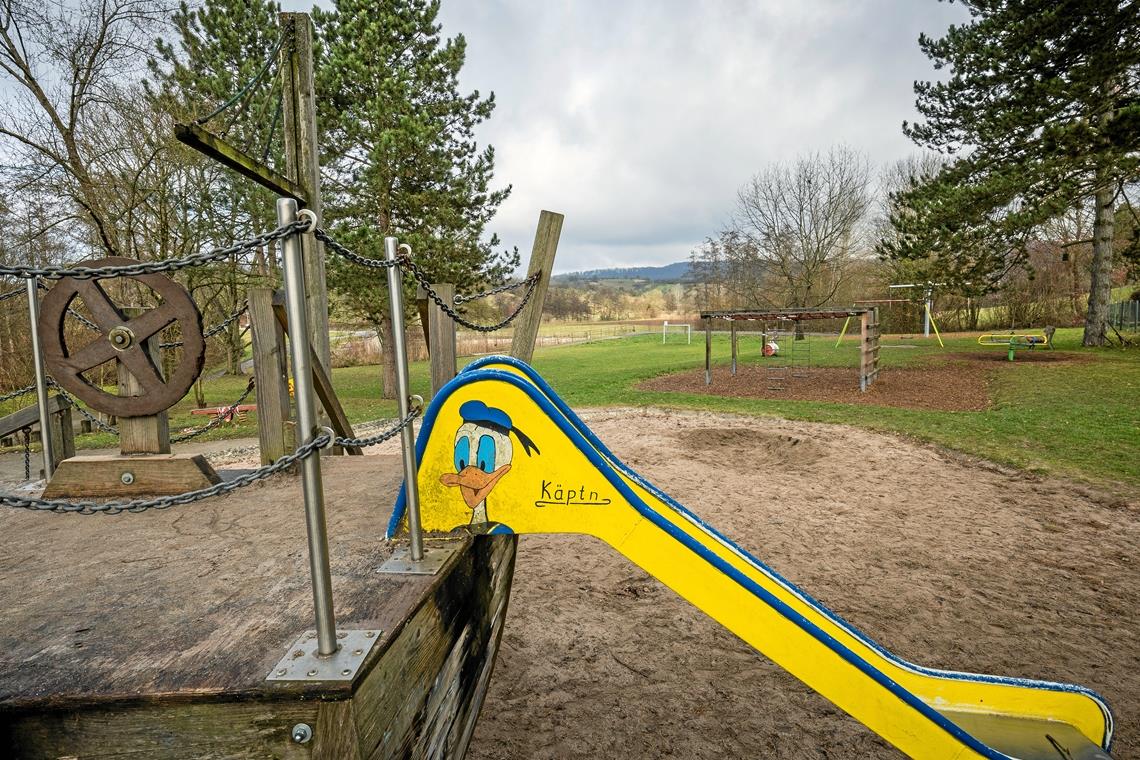 Der bestehende Spielplatz am Kammerhofweg in Oberweissach hätte ohnehin saniert werden müssen. Foto: A. Becher