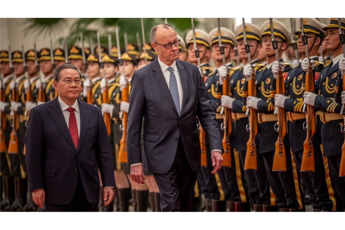 Der Besuch in China ist für Merz ebenso wichtig wie heikel.