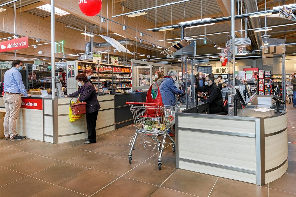 Rewe-Markt wird sehr gut angenommen