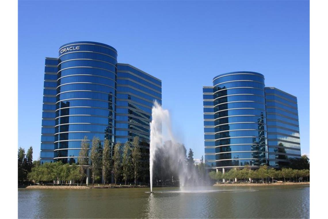Der bisherige Hauptsitz des Software-Unternehmens Oracle in Redwood Shores. Foto: Christoph Dernbach/dpa/Archivbild