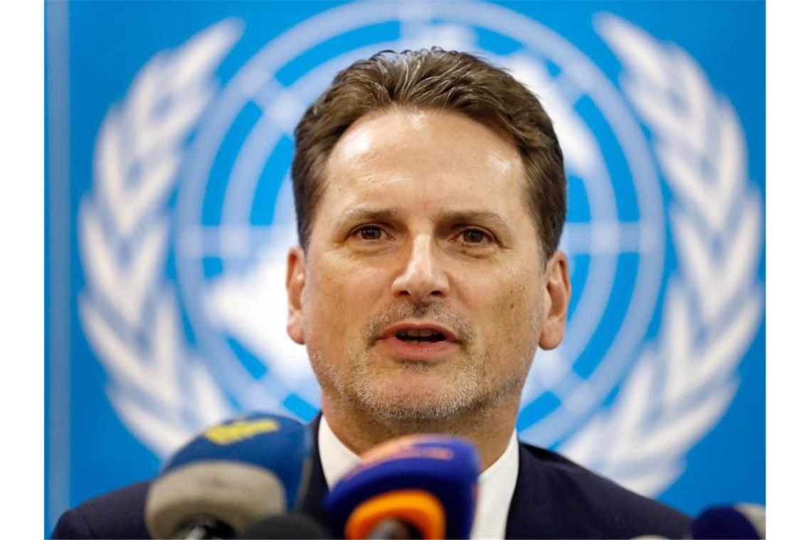 Der bisherige UNRWA-Chef Pierre Krähenbühl, hier Mitte Februar, hat seinen Rücktritt erklärt. Foto: Hussein Malla/AP/dpa