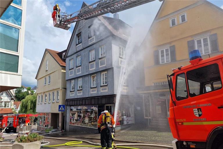 Der Brand in der Marktstraße hat die Feuerwehr im August 2024 lange beschäftigt. Archivfoto: 7aktuell.de/Kevin Lermer