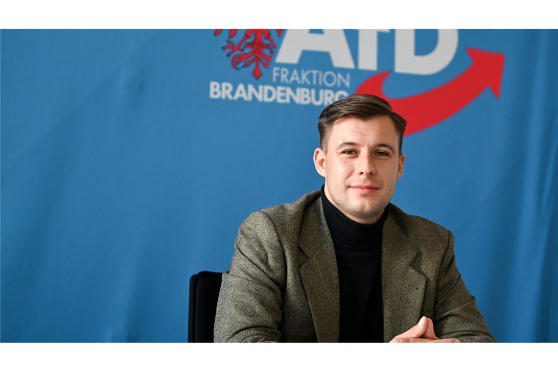 Der Brandenburger AfD-Landtagsabgeordnete Jean-Pascal Hohm ist einziger Kandidat für den Vorsitz der neuen AfD-Jugendorganisation, die voraussichtlich "Generation Deutschland" heißen wird. (Archivbild)