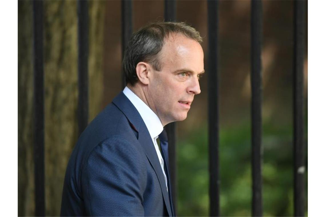 Der britische Außenminister Dominic Raab verurteilte die angeblichen Cyber-Attacken. Foto: Stefan Rousseau/PA Wire/dpa