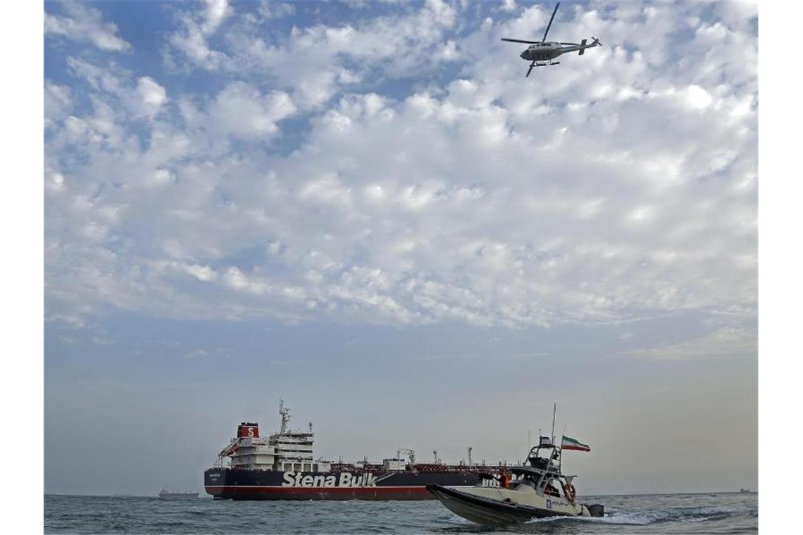 Sorge vor Eskalation am Golf: Ölpreise legen weiter zu Der britische Öltanker „Stena Impero“. Foto: Hasan Shirvani/Mizan News Agency