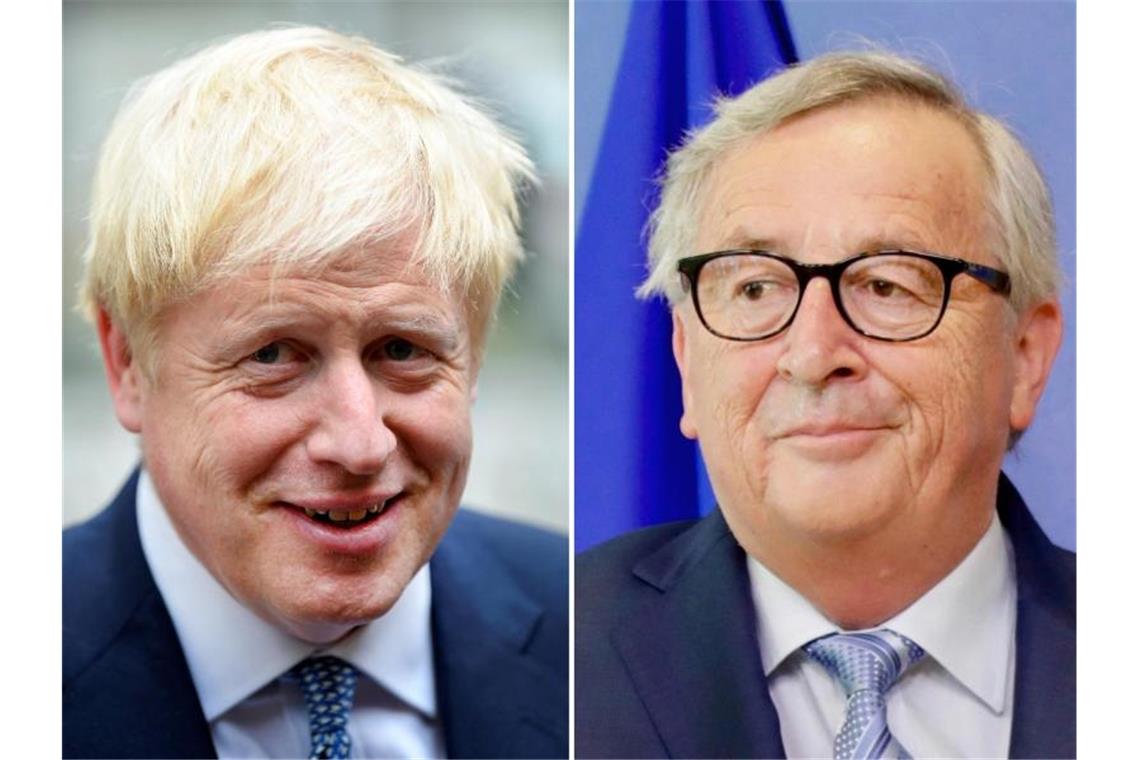 Der britische Premierminister Boris Johnson (l.) und EU-Kommissionspräsident Jean-Claude Juncker treffen sich am Montag zu einem Arbeitsessen. Foto: PA Wire